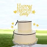 EKAM Personalised Custom Cake Topper Name Age Elegant Party Decoration view 5