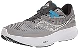 Saucony Men's Ride 15 Running Shoe, Alloy/Topaz, 11