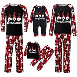 KASAAS Christmas Pajamas for Family Pjs Matching