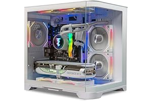ViprTech Reaper 3.0 Liquid-Cooled PC - AMD Ryzen 7 8700F (5.0Ghz Turbo), RTX 5070 12GB, 32GB DDR5 6400, 2TB NVMe SSD, 800W Gold, VR-Ready, WiFi BT, Win 11, Gaming Desktop Computer White