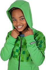 Minecraft Hoodie Boys Zip Up Green 7-8 Years 100% Cotton view 4