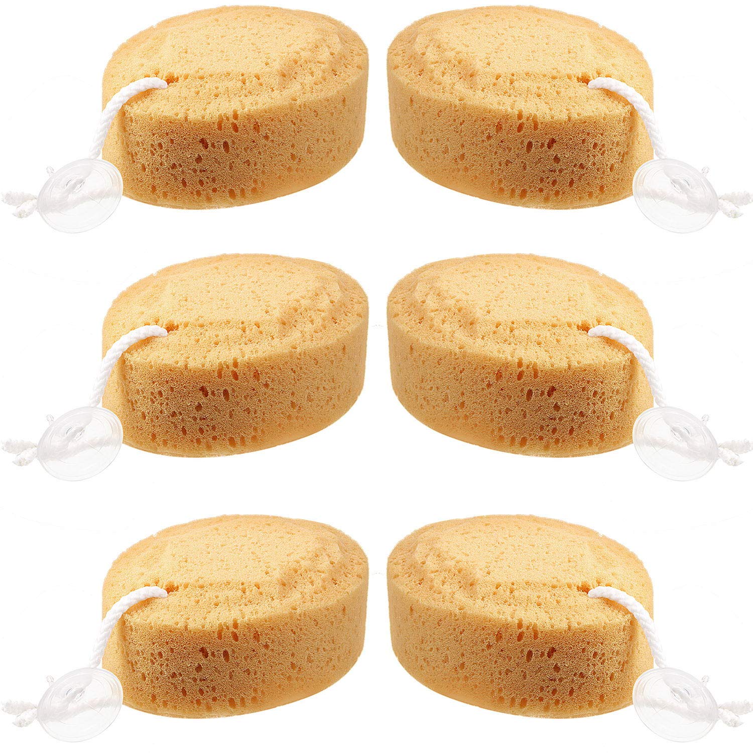 6 Pieces Foam Body Sponge Soft Exfoliating Bath Sponge Shower Sponge Body Scrubber for Adults and Kids Body Cleansing Supplies, 5.5 Inch: Beauty