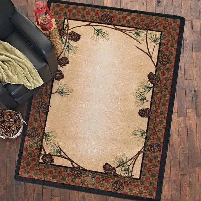 BLACK FOREST DECOR Tremont Pines Rug 2 x 8 Home & Kitchen