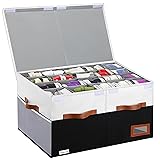 Supowin Shoe Organizer for Closet, Foldable Shoe