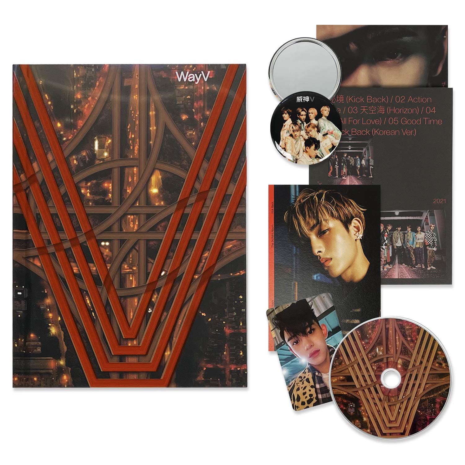 WAYV The 3rd Mini Album Kick Back CD + Booklet + Folded Poster