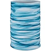 BUFF CoolNet UV Neck Gaiter, UPF 50 Sun Protection, Breathable, Versatile, Quick Dry Face Mask, Black & Blue, Adult Size