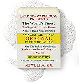 Dead Sea Warehouse - Dead Sea Salt Soap Bar - Original Face & Body Bar - Hydrating Mineral Soap for All Skin Types, Fragrance-Free - 3.5 oz