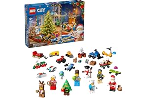 LEGO City Advent Calendar 2025 Kids Toy - Holiday Countdown Playset W/Santa & Mrs. Claus Minifigures for Boys & Girls, Ages 5+ - 24 Buildable Surprises - Gift Idea for Christmas - 60475