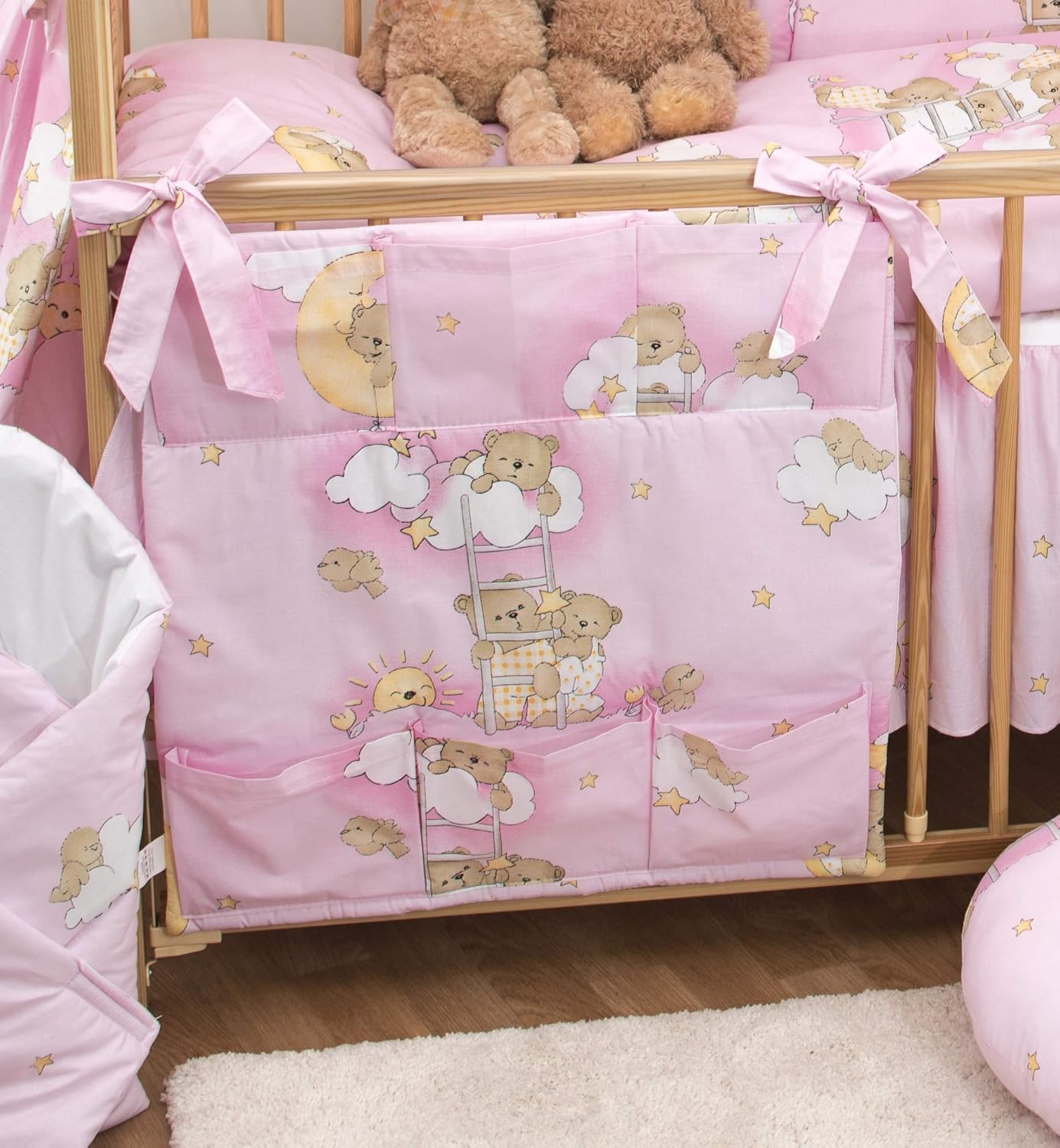 Baby Comfort Nursery Cot Tidy Organiser with Pockets 60×60 cm for Cot