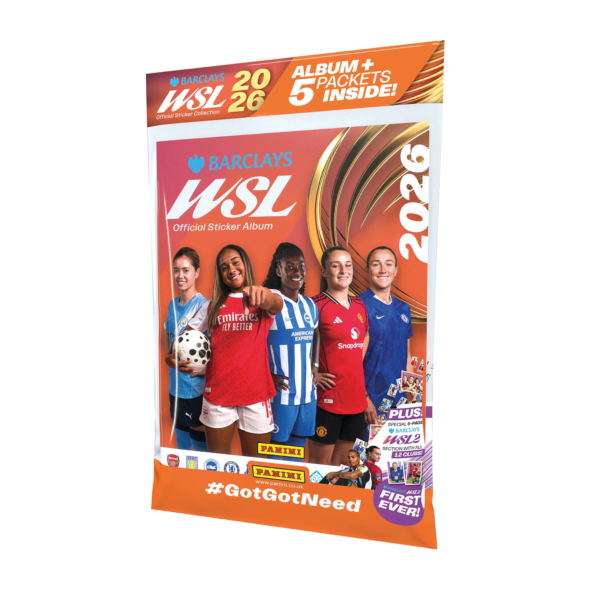 Panini Barclays Women’s Super League Official Sticker Collection 2026 - Starter Pack
