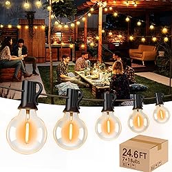 XURISEN Outdoor String Lights, 23FT LED Patio