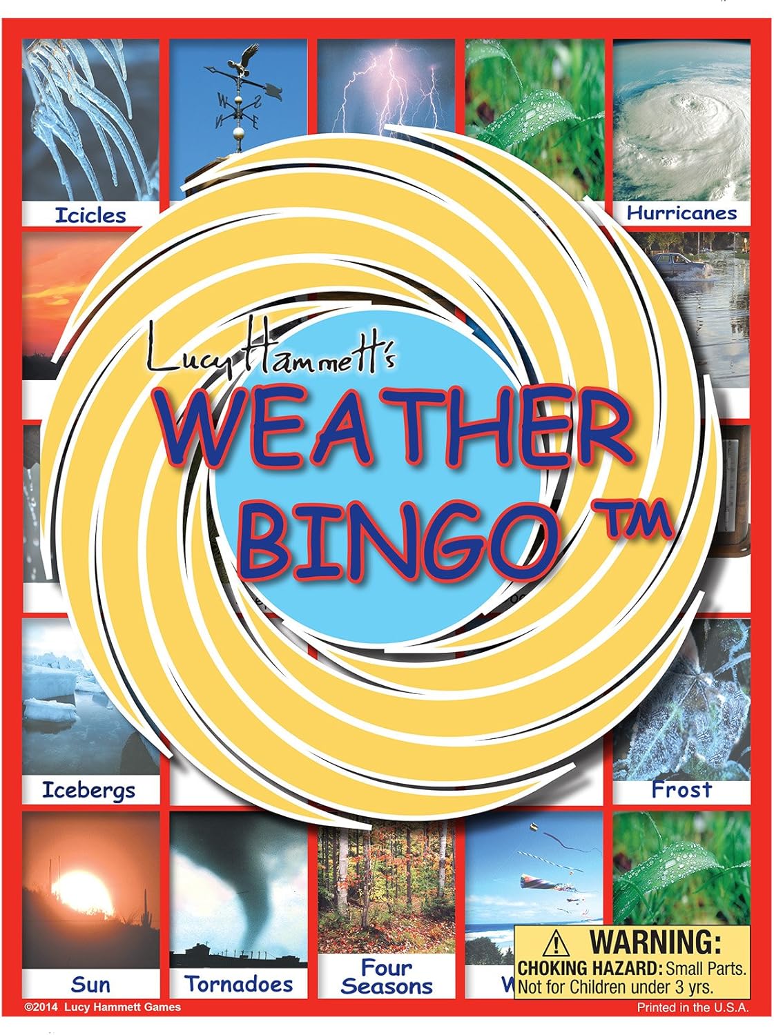 Lucy Hammett Games Weather Bingo Game