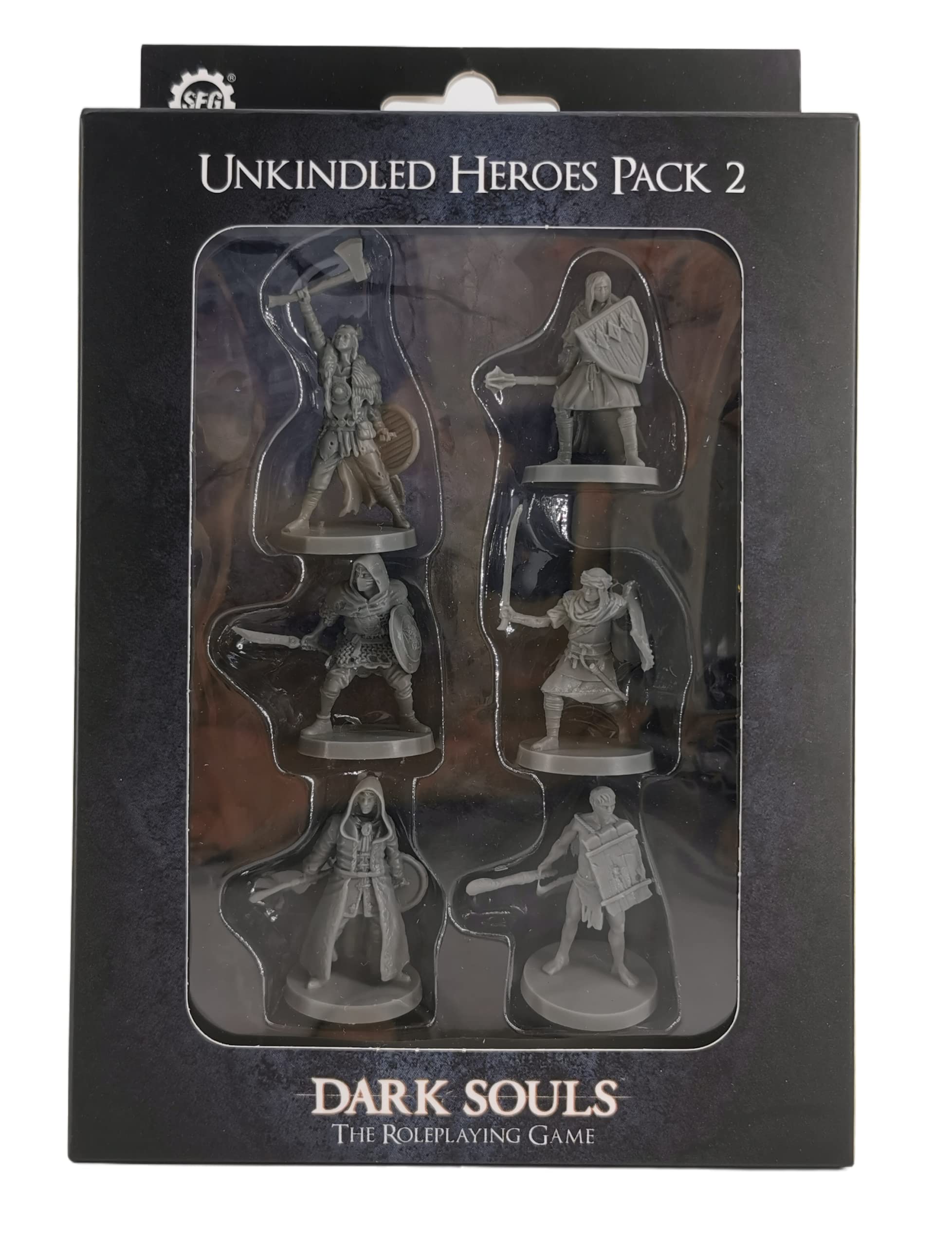 Dark Souls The Role Playing Game: Unkindled Heroes Pack 2 Miniatures & Stat Cards. DnD, RPG, D&D, Dungeons & Dragons. 5E Compatible