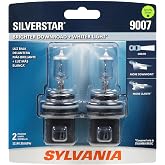 SYLVANIA 9007 SilverStar Halogen Headlight Automotive Bulb, 2 Bulbs | High-Performance Headlight and Fog Light with a Brighter, Whiter Light for Improved Contrast and Visibility