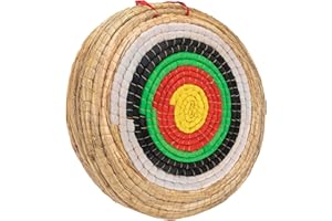 IVONNEY Straw Archery Target 5 Layer Large Round Arrow Target, Traditional Hand-Made Archery Target for Backyard Shooting Practice, Bow Targets 20-inch Diameter, 3.9-inch Thickness