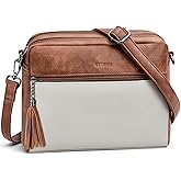 SYTRAH Crossbody Bags for Women, Lightweight Medium Crossbody Purse, Soft Leather Purses for Women Shoulder Handbags
