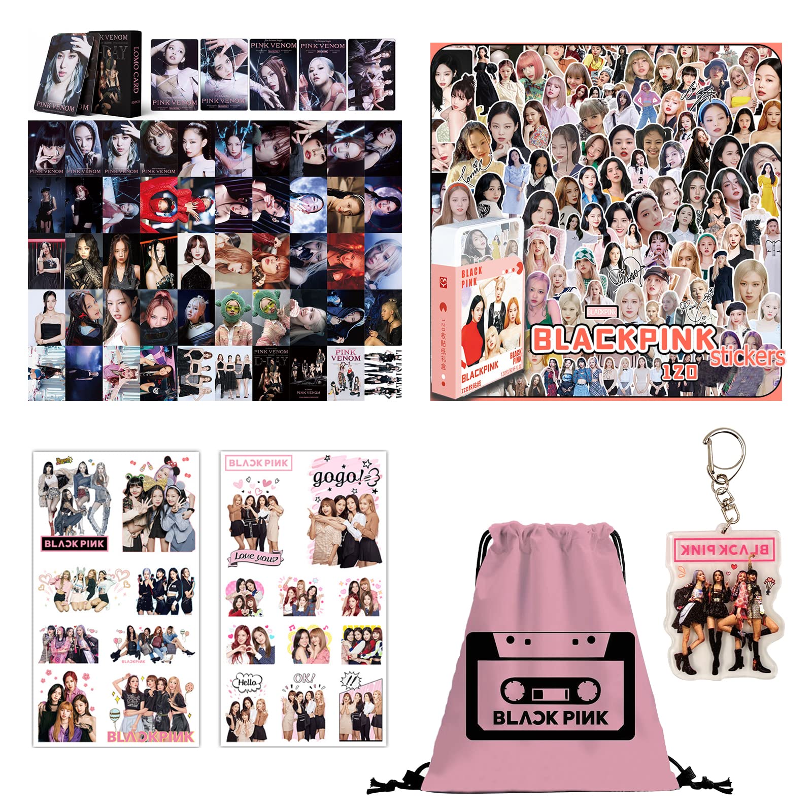 blackpink Gift Set Fan Items for Blink, Kpop Blackpink Merchandise 43x33 cm/16.9 Zollx13 Zoll, Nylon