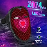 MEGOO LED Mask with App Bluetooth Programmable 45 Modes 70 Images Halloween view 3