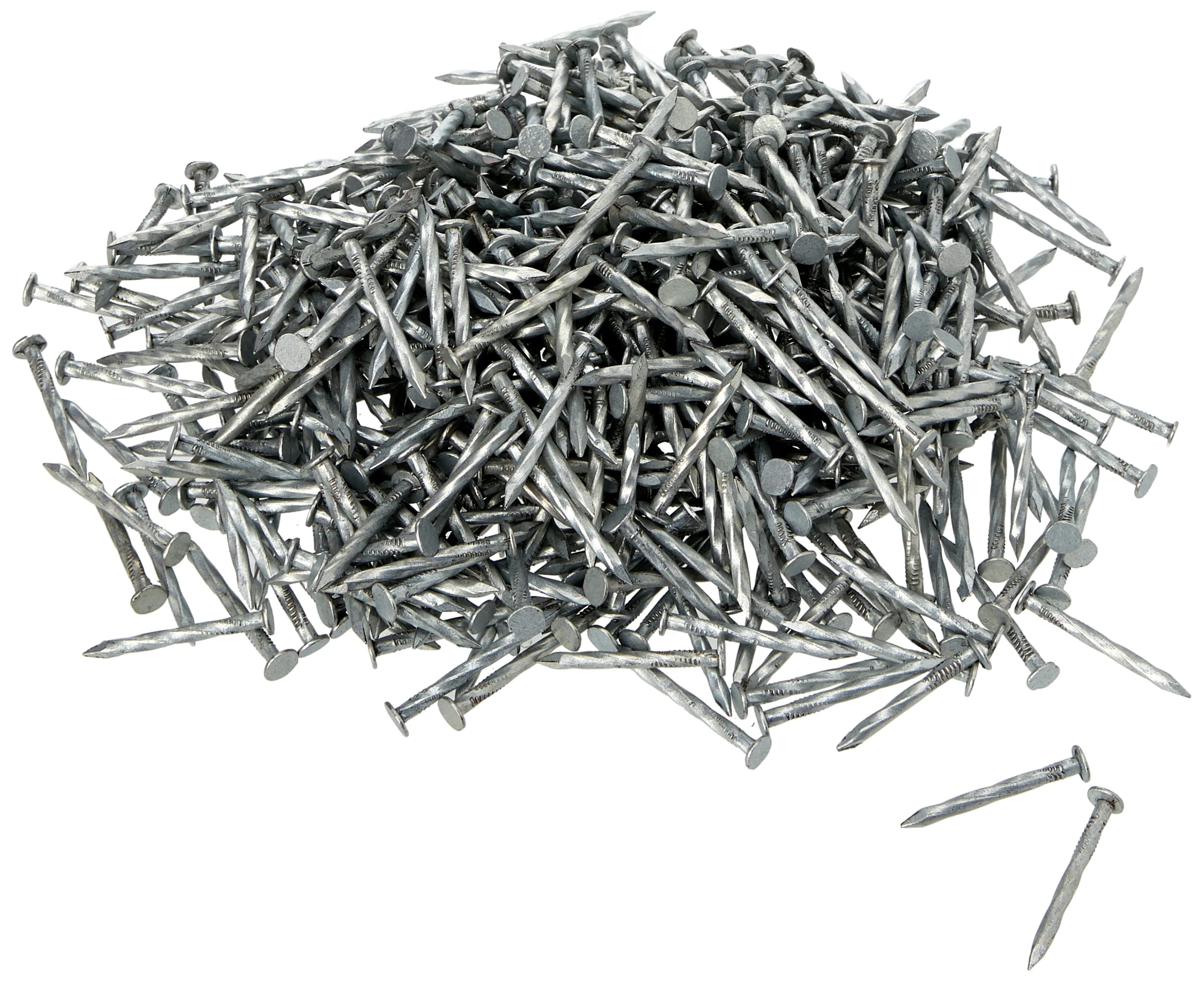 TimCo GST40LB Galvanized Square Twist Nail 40 x 3.75 - (2.5kg Bag), Silver