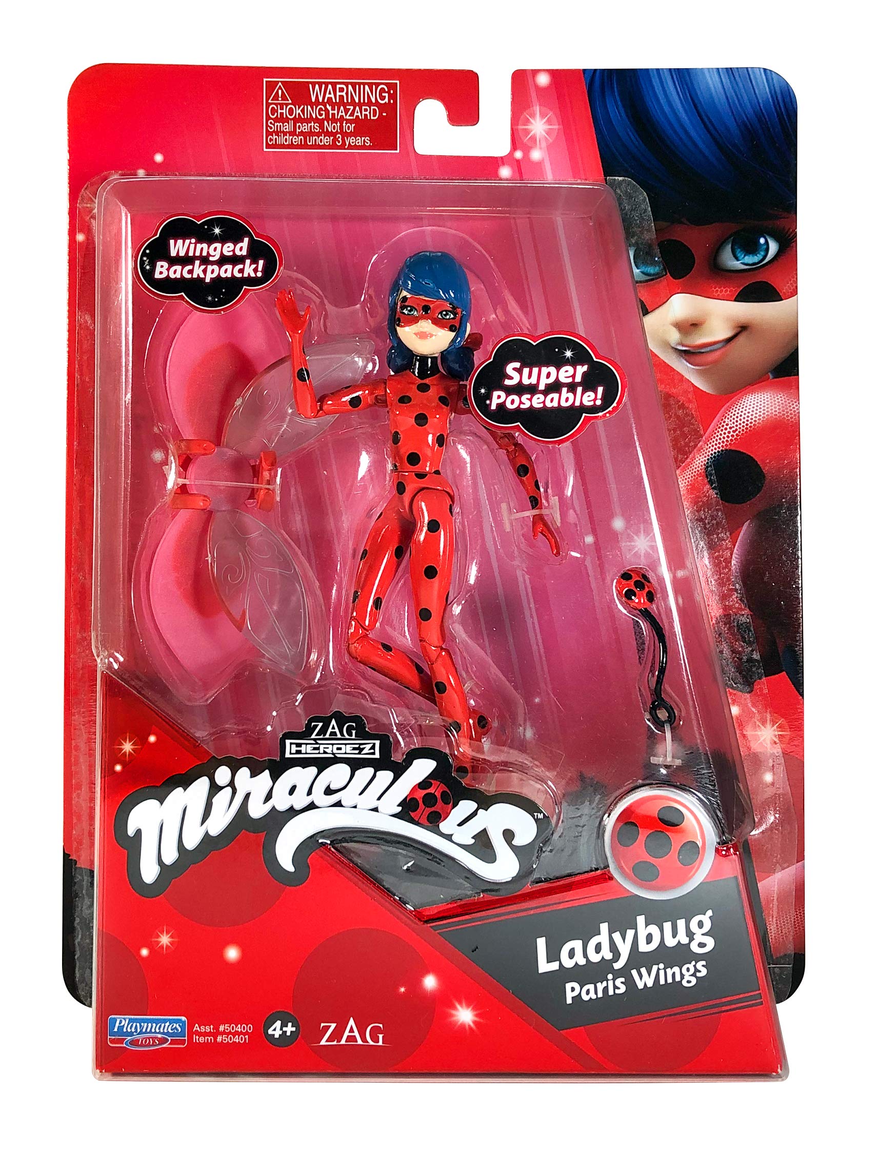 Miraculous: Tales Of Ladybug And Cat Noir Small Ladybug Doll | 12cm Ladybug Doll With Accessories | Marinette Superhero Ladybug Toy Toys Bandai Dolls Range