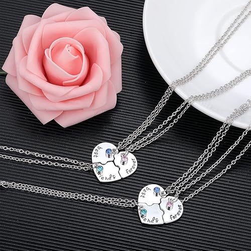 Pcs Best Friends Forever and Ever BFF Necklaces and Bracelet