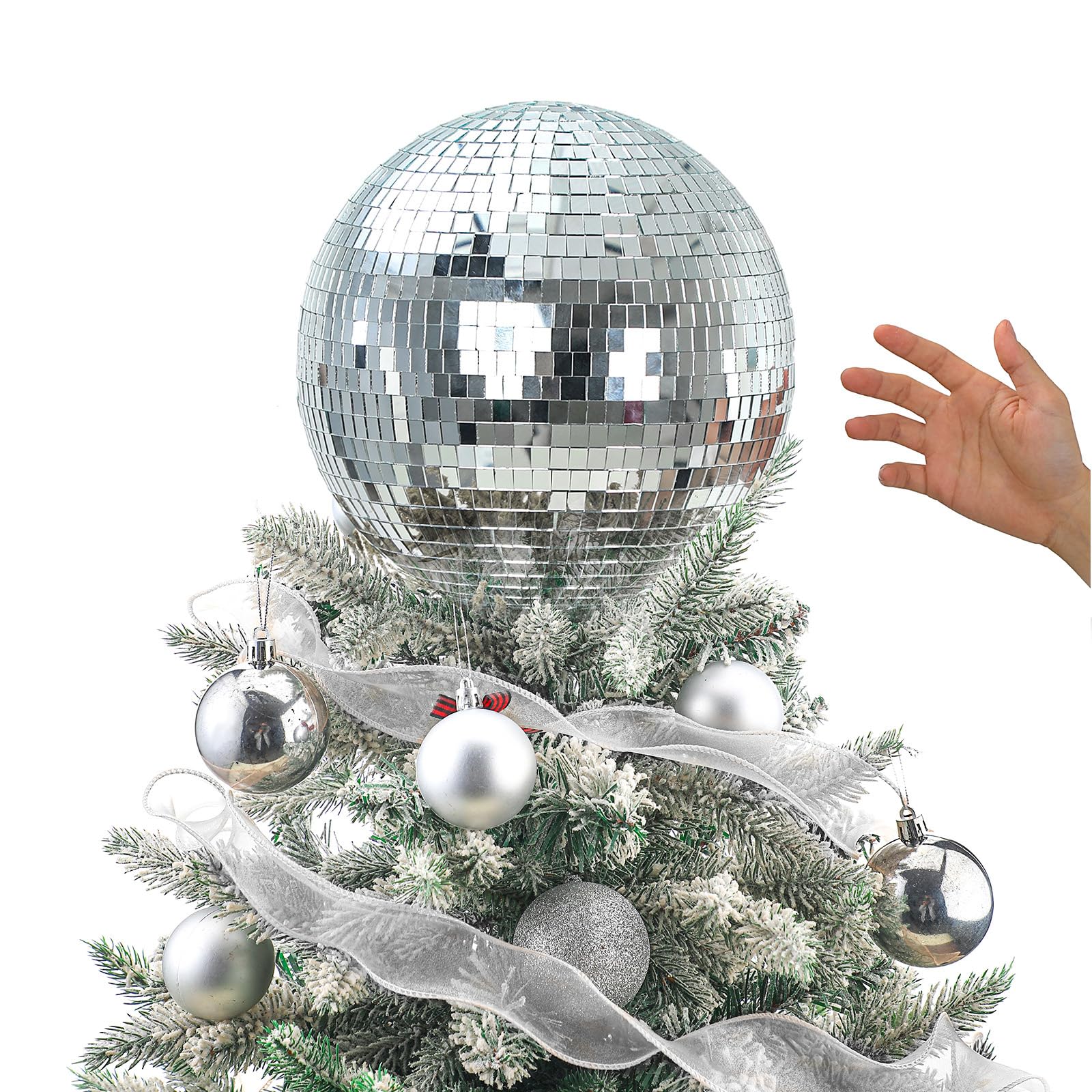 Photo 1 of Retisee 15" Inch Christmas Peacock Tree Topper Peacock Christmas Ornaments Artificial Feather Peacock Glitter Blue Peacock Christmas Decorations for Indoor Outdoor Christmas Tree Home Decor