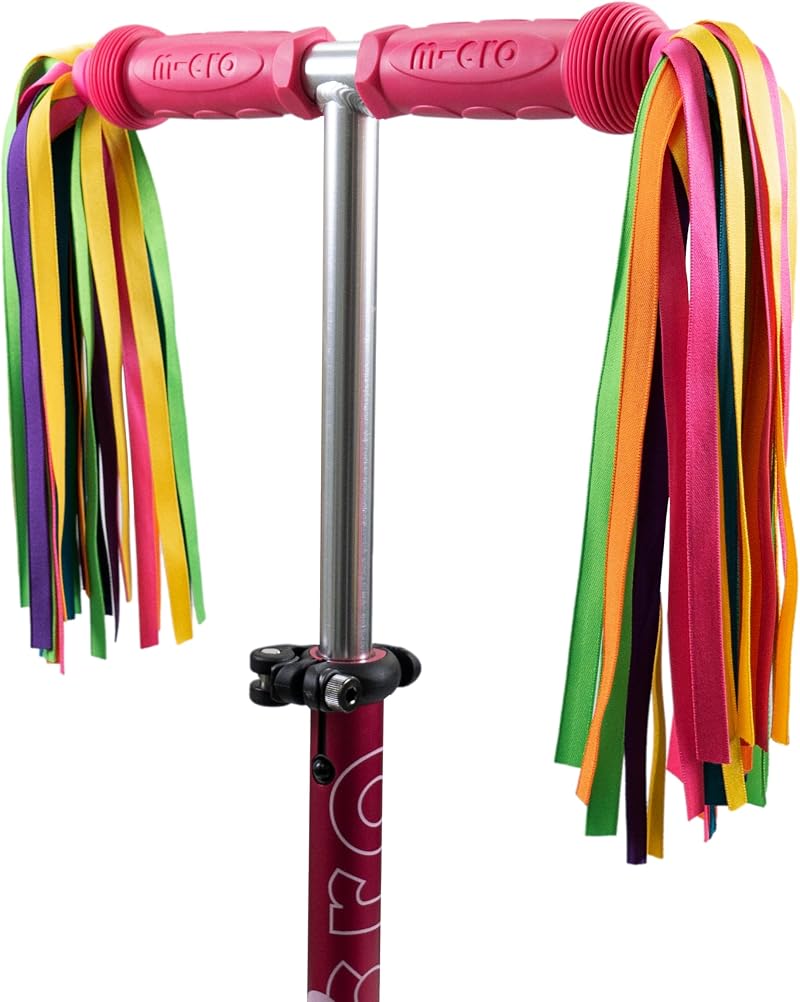 Micro Eco Scooter Ribbons Rainbow 30 Strands Handlebar Tassels