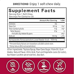 Force Factor Pomegranate Soft Chews for Healthy