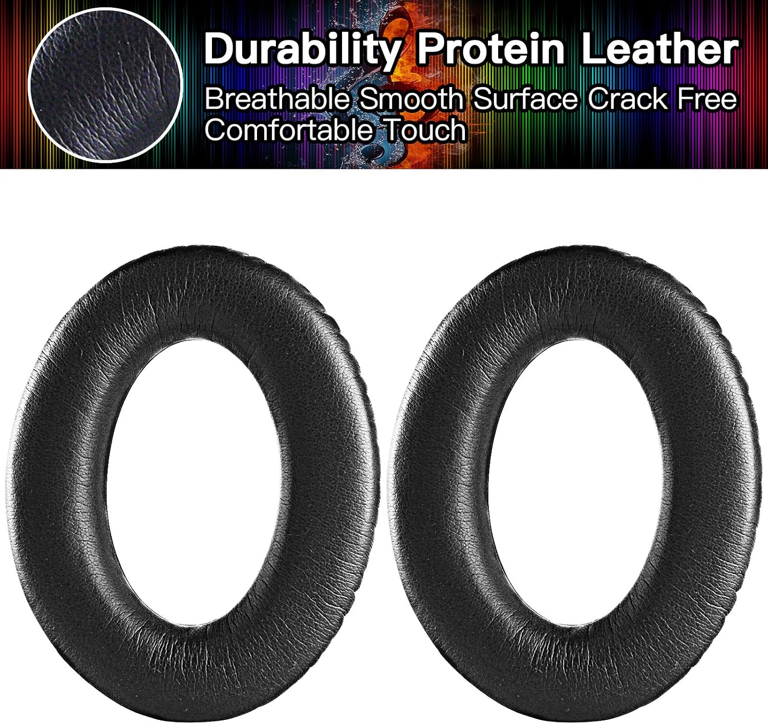 QC35 Replacement Ear Pads Quietcomfort 35 Headphones Ear Cushion Kit Cups Parts Compatible with Bose QuietComfort 35 QC35, QuietComfort 35 II QC35 II Over-ear Headphones (Black) - Image 5