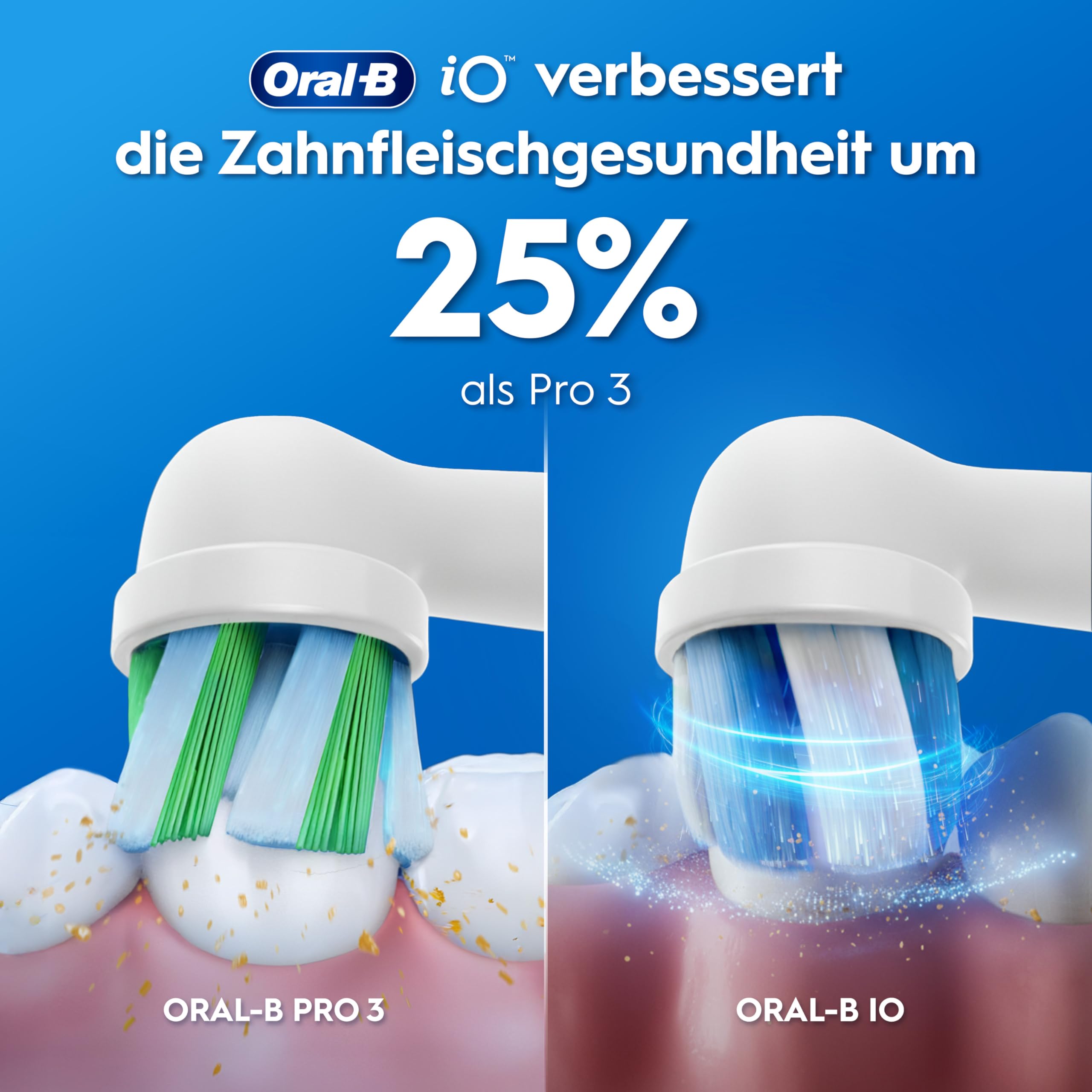 Oral-B iO Series 2 Elektrische Zahnbürste — Electric Toothbrush, Inkl. 1 Aufsteckbürste, Reise-Etui — 3 Putzmodi für Zahnpflege, GUT GETESTET (2,2) von STIFTUNG WARENTEST, Designed by Braun, Pink 7