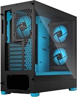 Fractal Design Pop Air RGB Cyan Core ATX Mid Tower Case 3x120mm Fans TG view 4