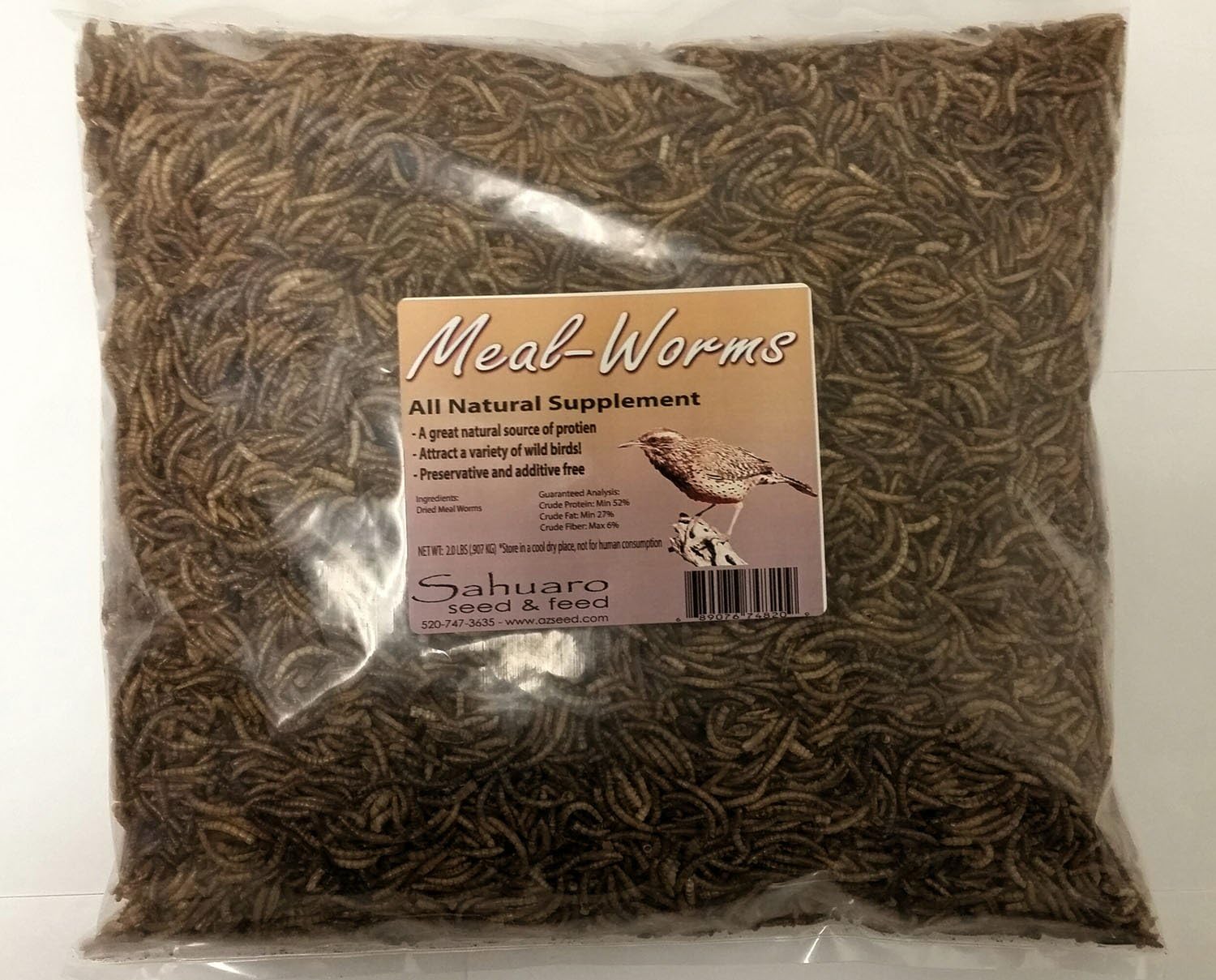 Mealworm Treat 2LBS (32oz) Bag Garden & Outdoor