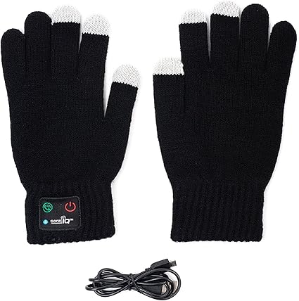 Amazon Com Bluetooth Gloves With Built In Mic And Speaker Winter Smart Touch Gloves Women Men Acting Like A Phone Glove While Running Skiing Dog Walking Home Audio Theater