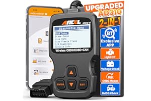 (Upgraded AD310) ANCEL AD310BT OBD2 Scanner Bluetooth - Check Engine Code Reader, Escaner Automotriz with Premium App On iOS & Android, Car Diagnostic Scanner for All Vehicles After 1996