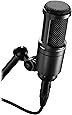 Audio-Technica AT2020 Cardioid Condenser Studio XLR Microphone, Black, Ideal for Project/Home Studio Applications