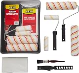 Fit For The Job 10pc Home Decorating Kit: Rollers Tray Brush Dust Sheet