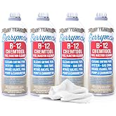 SMA ProQor Berryman B-12 Chemtool 0116 (4 Pack) - Fuel Injector Cleaner, 15oz Towel | Carburetor &amp; Fuel System Cleaner Additive for Cars