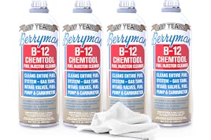 Berryman B-12 Chemtool 0116 (4 Pack) - Fuel Injector Cleaner, 15oz with SMA Towel | Carburetor & Fuel System Cleaner Additive for Cars