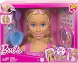 Barbie Styling Head with 20+ Hair Accessories Color Change Clips JFG81 Blonde view 7