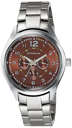 Giordano Analog Brown Dial Mens Watch - DTLMM 60064-33