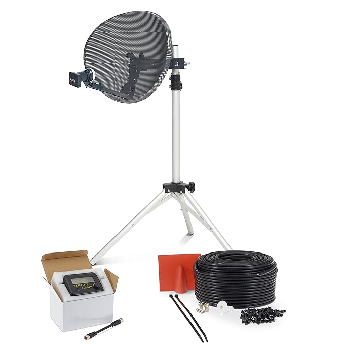 Sky Satellites Portable Satellite 80cm Dish Kit Camping Amazon.co.uk