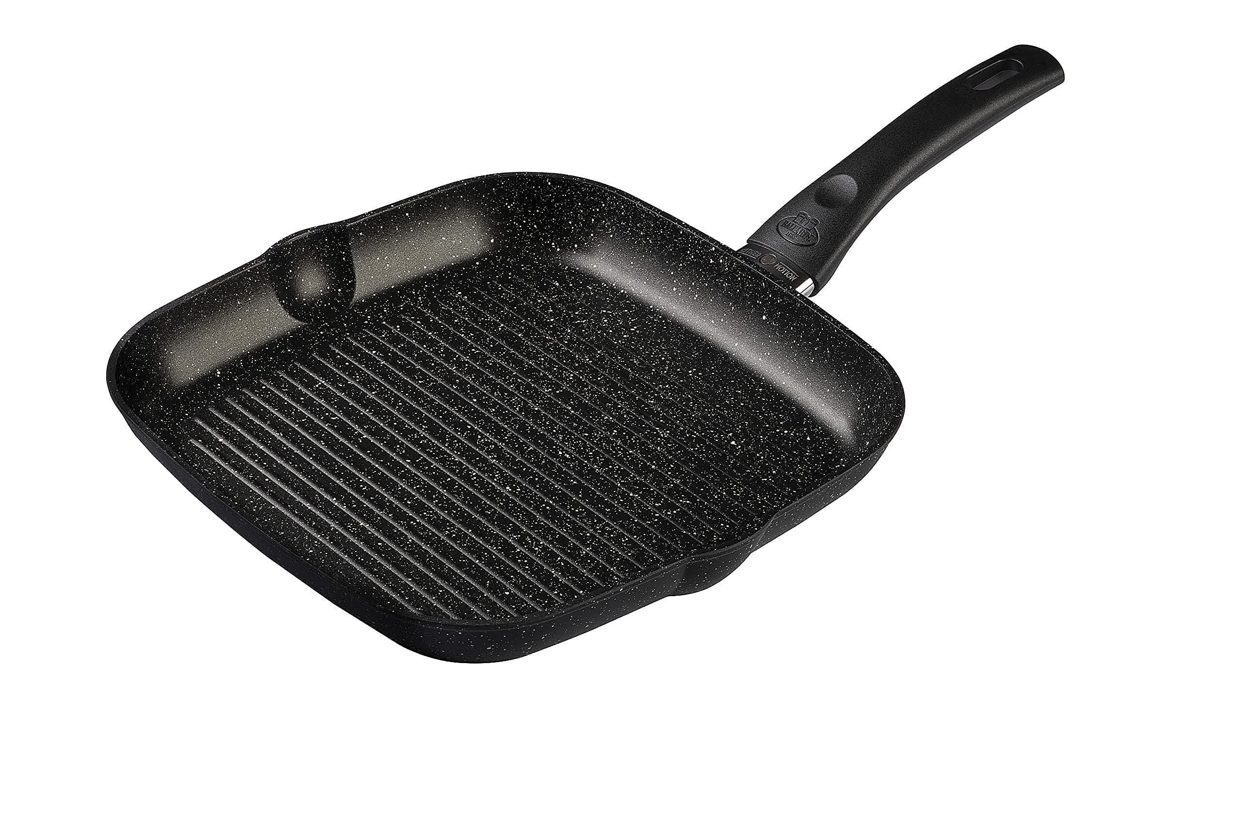 BALLARINI Vipiteno Grill pan, Non-Stick Steak pan, Aluminium pan, Rectangular, 27 cm