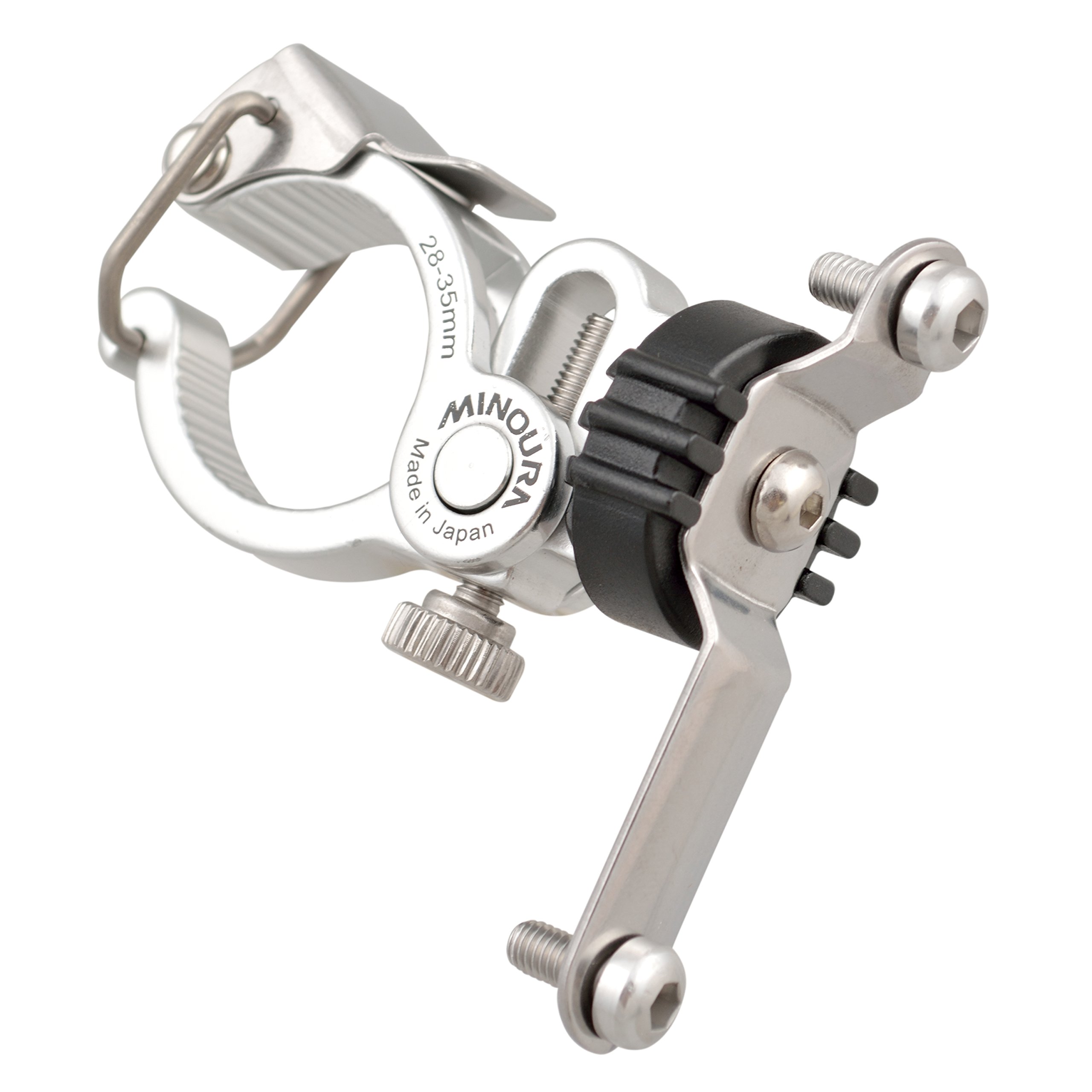 Minoura BH-100M Medium Bottle Cage Holder Clamp, Silver (96904)