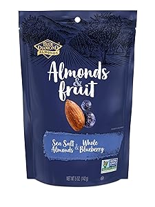 Blue Diamond Almonds & Fruit Bag, Sea Salt Almonds & Whole Blueberry, 5 oz