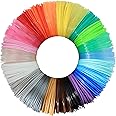 BBLIFE 1.75mm PLA 3D Pen/Printer Filament Refill, 22 Colors, Each Color 10ft, Total 220ft PLA Filament Sample Pack, Support with MYNT3D SCRIB3D 3D Printing Pen, Compatible with 3Doodler Pen