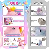 EUCOCO Unicorn Gifts Set for Girls Age 3-8 Plush Toys Accessories view 3