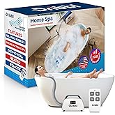 Dribbl Electric Bubble Massage Bathtub Mat &ndash; Non-Slip Full-Body Waterproof Hot Tub Spa Mat for Bath with Heater, Motorized Air Pump, and Remote Control, 6-Speed Adjustable Massage, Aqua