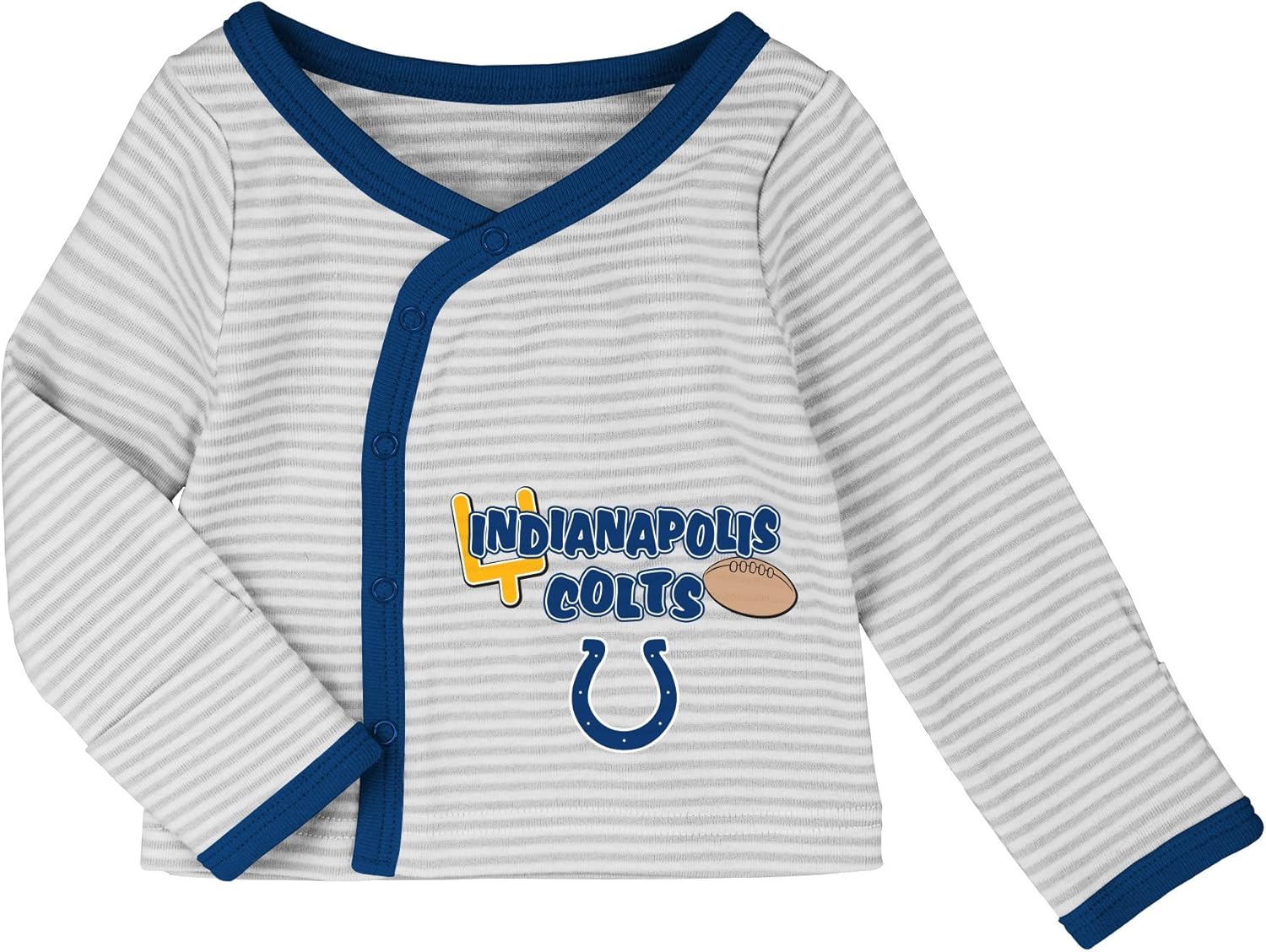 Outerstuff NFL Newborn Future Champ 3 Piece Onesie, Shirt and Pants Set, Indianapolis Colts, Speed Blue, 3 Months: Clothing