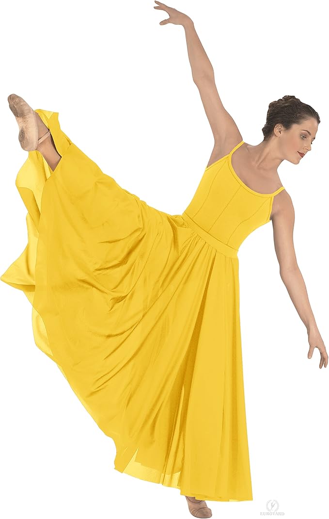 EUROTARD 13674 Adult Triple Panel Lyrical Skirt,Black,One Size Fits All