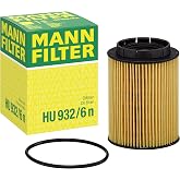 Mann Filter HU 932/6 n Cartridge Oil Filter Replacement Compatible With Audi A8 (2003), A8 L (2003), A8 Quattro (2000-2002), Q7 (2007-2010), S8 (2001-2003), Porsche Cayenne (2004-2011)